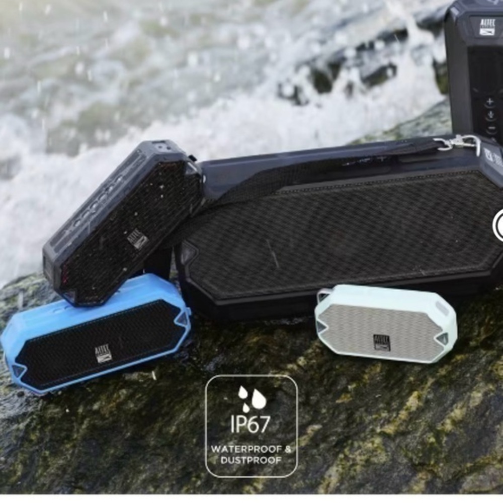 Altec lansing bluetooth everything proof rugged wireless speaker 10 hr play time